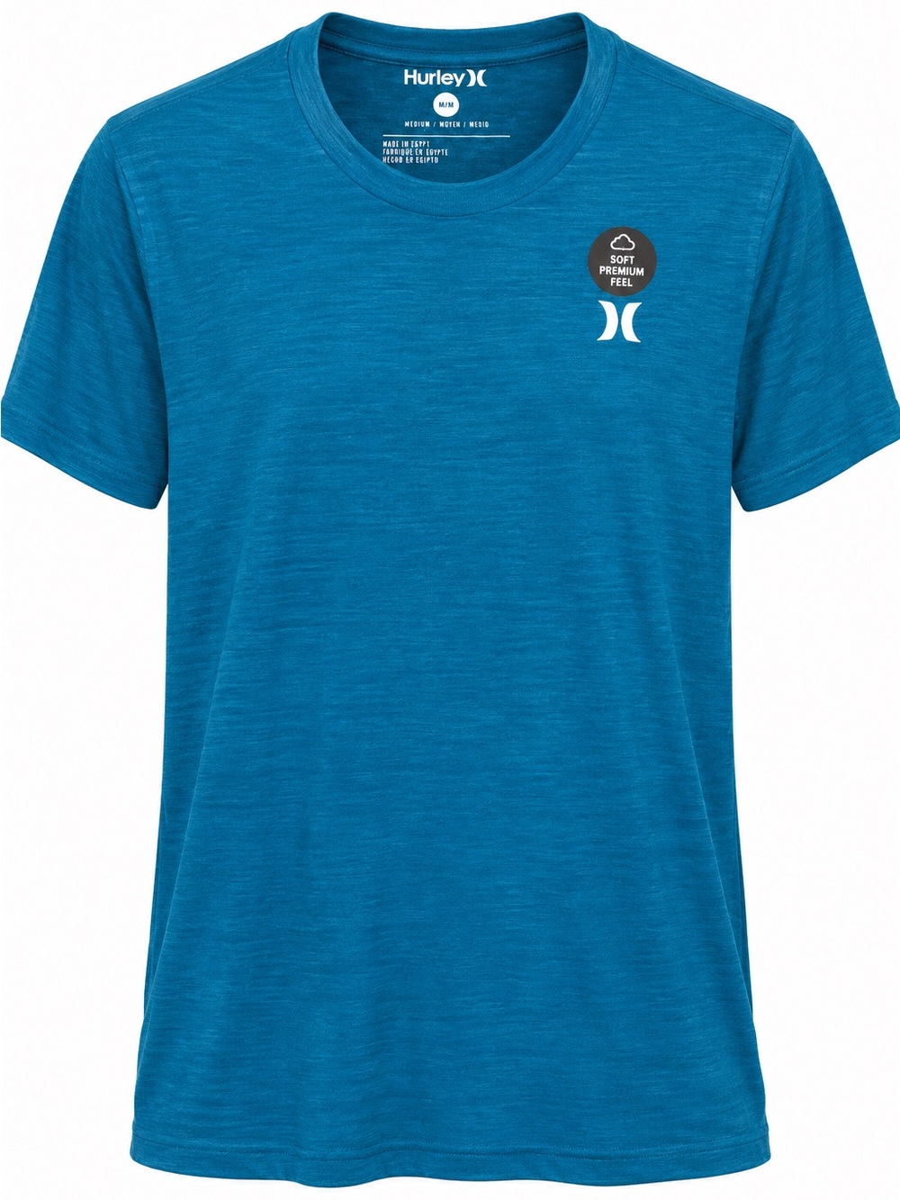 NWT Hurley Icon Blended Menβs T-Shirt Medium Tornado Teal Heather HSP22VMT-04008